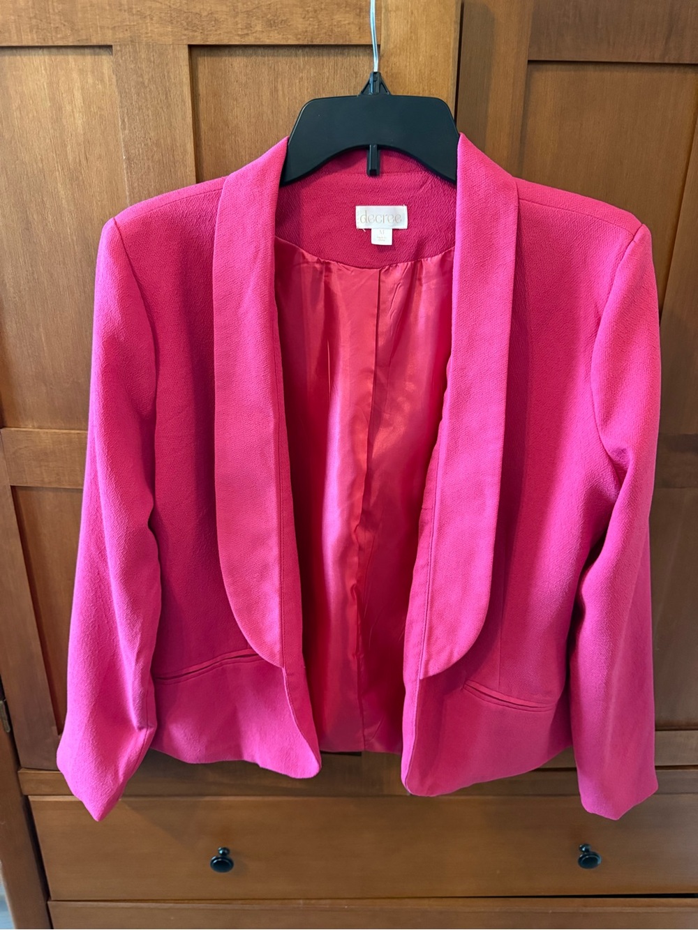 Decree hot pink open front blazer | Women’s Medium